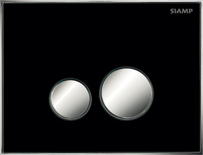 Siamp Reflet 360 Πλακέτα για Καζανάκια Διπλής Λειτουργίας Μαύρο 111998