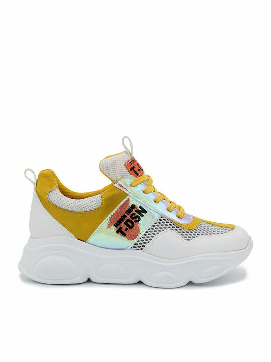 Γυναικεία Chunky Sneakers Λευκά