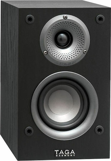 Taga Harmony TAV-S Ζεύγος Ηχείων Hi-Fi Βιβλιοθήκης 50W 2 Δρόμων Π16.5xΒ14.5xΥ26.5εκ. Μαύρο