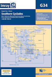 Imray G34 Ναυτικός Χάρτης Νότιες Κυκλάδες