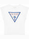 Guess Kids Crop Top Short Sleeve White