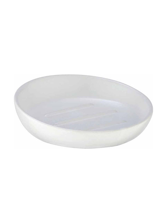 Wenko Badi Tisch Seifenschale Keramik Weiß