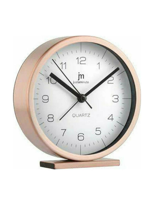 Justaminute Tabletop Clock with Alarm Pink Gold JA7080R