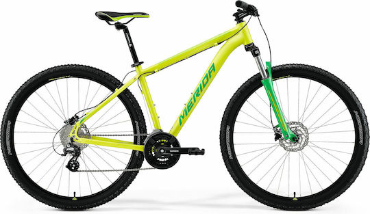 Merida Big.Nine 15 29" 2021 Yellow Mountain Bike with 24 Speeds and Hydraulic Disc Brakes