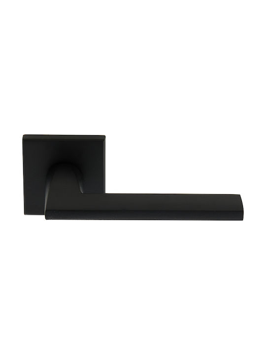 CasaDino Lever Middle Door with Rosette 106 Pair Black