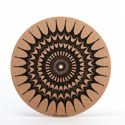 Simply Analog Slipmat από Φελλό Cork Mat Print Iris με Σχέδιο