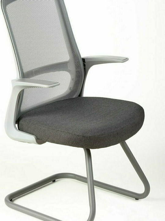 Stuhl C7 mit Armlehnen Ανθρακί / Γκρι 60x60x100...