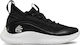 Under Armour Curry 8 Scăzut Pantofi de baschet Negru / Alb