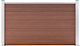 vidaXL Fence Panel Brown from WPC Fence Panel from WPC in Brown Color 1.05x1.8m