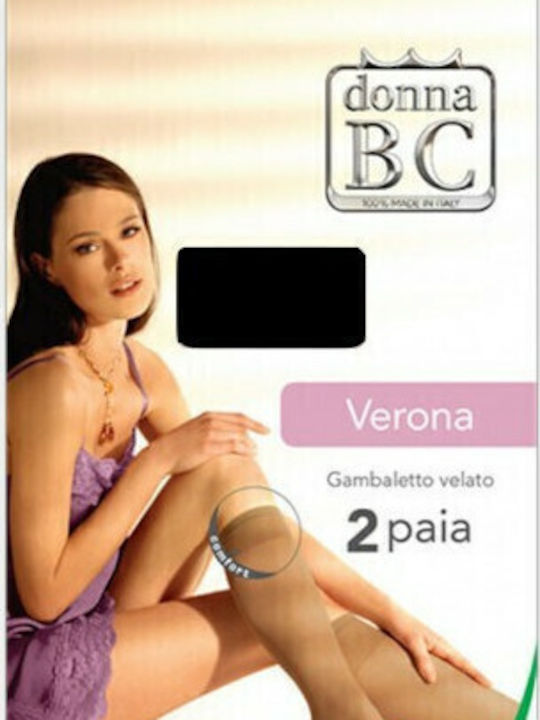 Verona Women's Socks 20 Den 2Pack Black