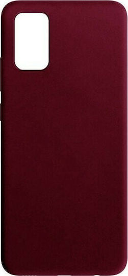 Senso Soft Touch Back Cover Silicon Burgundy (Galaxy A02s)