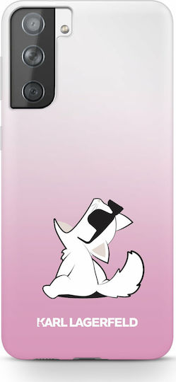 Karl Lagerfeld Choupette Fun Back Cover Πλαστικό Ροζ (Galaxy S21+ 5G)