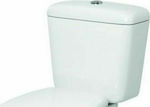 Huida Porta New Wandmontiert Porzellan Toiletten-Spülung Rechteckig Weiß