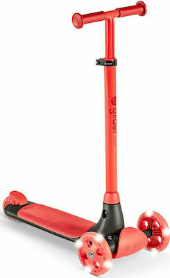 Y Volution Kids Scooter Foldable YGlider Kiwi 3-Wheel Red