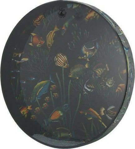 Remo Bendir Ocean Drum - Fish Graphic 16'' με Συνθετικό Δέρμα