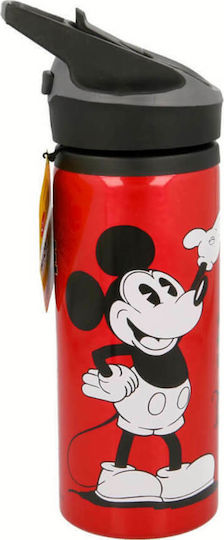 Stor Παιδικό Παγούρι Mickey Πλαστικό με Καλαμάκι Κόκκινο 710ml