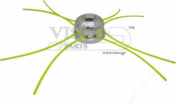 Visco Parts ΚΕΦ-53 Faden Trimmerkopf Aluminium 8 Ausgänge Universal