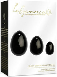 La Gemmes Obsidian Egg Set Vaginalbälle Schwarz