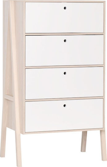 Kinderkommode Spot mit 4 Schubladen 88x60x150cm