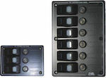 Eval Boat Switch with Panels Πίνακας Σκάφους Αδιάβροχος με 3 Διακόπτες