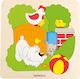 Ξύλινο Παιδικό Puzzle Σφηνώματα Garden για 4+ Ετών 9pcs Beleduc