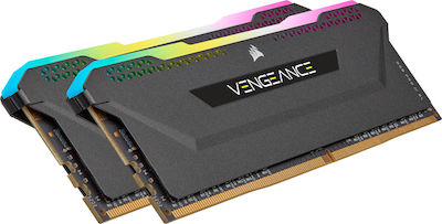 Corsair Vengeance RGB Pro SL 16GB DDR4 RAM mit 2 Modulen (2x8GB) und Geschwindigkeit 3600 für Schreibtisch