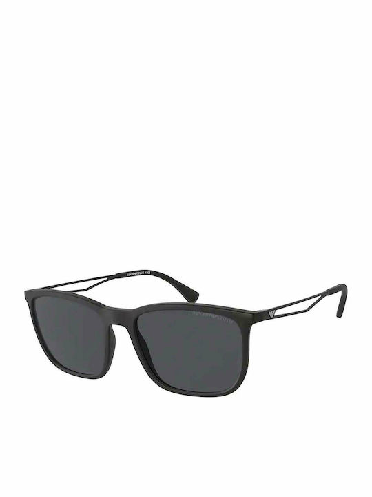 Emporio Armani Men's Sunglasses with Black Plastic Frame and Black Gradient Lens EA4154 500187