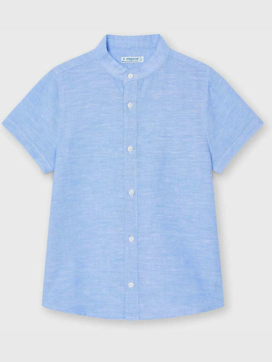 Mayoral Kids One Color Shirt Light Blue