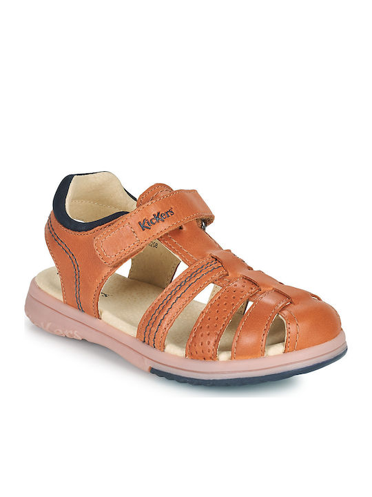 Kickers Παιδικά Πέδιλα Platinium Ανατομικά Ταμπά