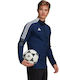 Adidas Tiro 21 Men's Sweatshirt Jacket with Pockets Navy Blue