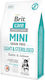 Brit Care Mini 7kg Dry Food Grain-Free & Gluten-Free for Adult Neutered Small Breed Dogs with Rabbit and Salmon
