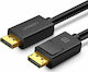 Ugreen Cable DisplayPort male - DisplayPort male 1.5m Μαύρο (10245)