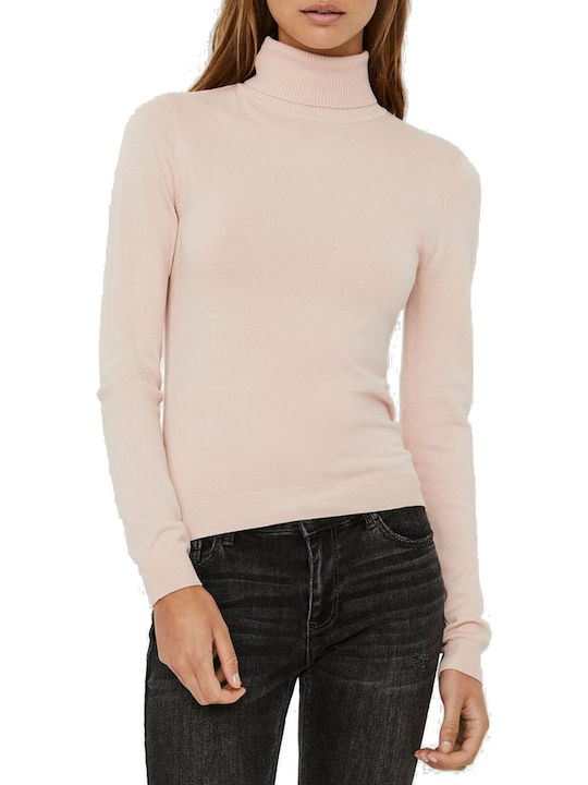 Vero Moda Women's Blouse Long Sleeve Turtleneck Sepia Rose