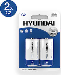 Hyundai Super Alkaline Batterien C 1.5V 2Stück