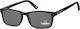 Montana Eyewear MR73S Unisex Reading Glasses +1.00 Black