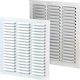 Vents Vent Louver 12.5x12.5cm Square with Screen White