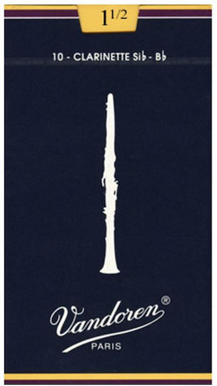 Vandoren Clarinet Reeds No. 1 1/2 Reeds