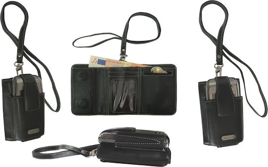 Volte-Tel Brieftasche mit Halsband Beutel Schwarz 8025198