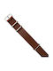 Strap Leather NATO Brown 22mm