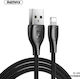 Remax Braided USB to Lightning Cable Μαύρο 1m (...