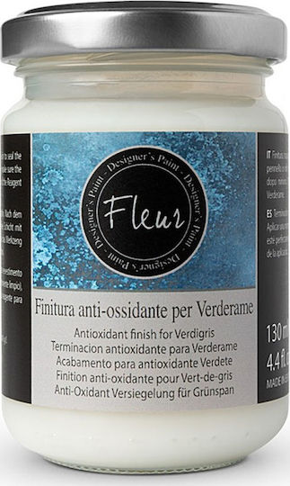 Fleur Φινίρισμα Παύσης Οξείδωσης και Προστασία Gesso Αστάρι Διάφανο Σκουριάς/Χαλκού 130ml