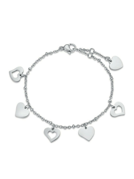 Luca Barra Armband Kette aus Silber