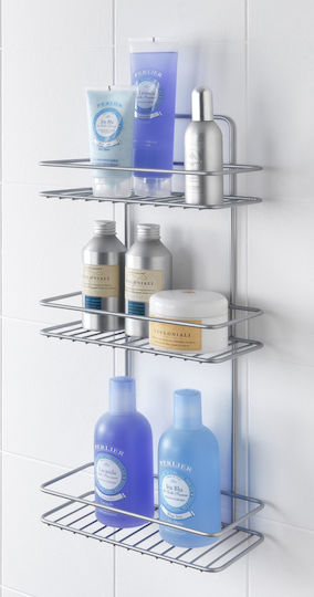 Metaltex Polytherm Reflex Επιτοίχια Ραφιέρα Μπάνιου Μεταλλική με 3 Ράφια 23x13x56cm