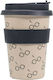 Graffiti Boy Who Lived Cană Bambus cu Capac Bej 400ml