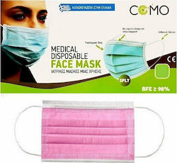 Como Χειρουργική Μάσκα μιας Χρήσης 3ply Type II BFE >98% Μιας Χρήσης Χειρουργική Τύπου II 200τμχ Como Χειρουργική Μάσκα μιας Χρήσης 3ply Type II BFE >98% Μιας Χρήσης Χειρουργική Τύπου II 200τμχ