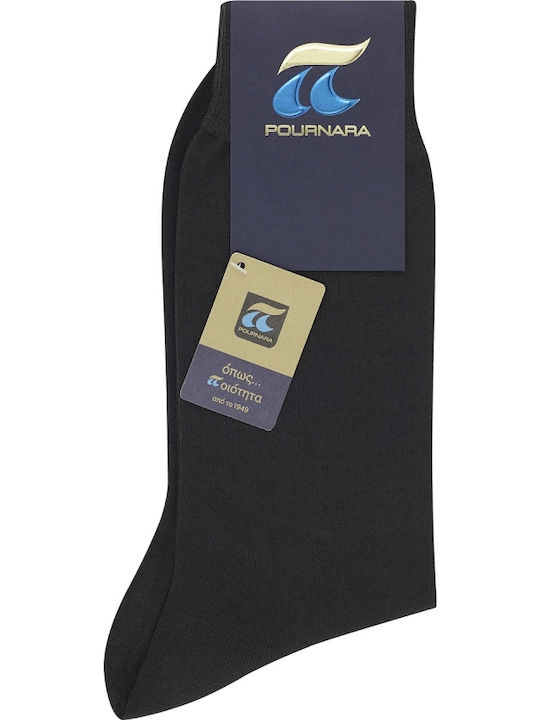 Pournara Ανδρικές Μονόχρωμες Κάλτσες Γκρι 5Pack