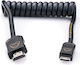 Atomos AtomFLEX HDMI-zu-Mini-HDMI Spiral Kabel 12 bis 24 Zoll