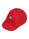 Mayoral Kids' Hat Jockey Fabric Red