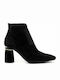 Marian 16213 Suede Women's Ankle Boots Black