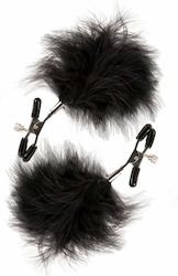 Guilty Pleasure Feathered Nipple Clamps Σφιγκτήρες Θηλών σε Μαύρο Χρώμα Guilty Pleasure Feathered Nipple Clamps Σφιγκτήρες Θηλών σε Μαύρο Χρώμα